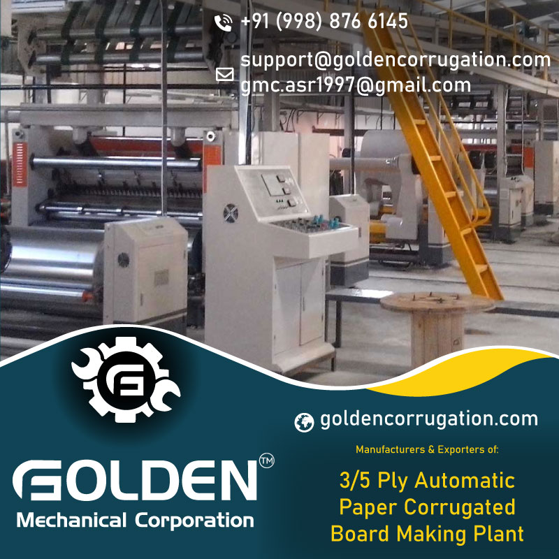 3/5 Ply Automatic Paper Corrugated Board Making Plant Manufacturer Supplier Amritsar India